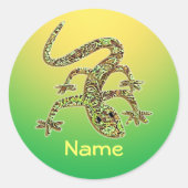 Personalisiert Gecko / Salamander / Lizard Sticker (Vorderseite)