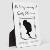 Personalisiert-Gedenkstätte Foto Plaque Fotoplatte (Seite)