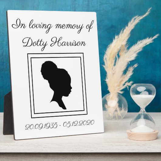 Personalisiert-Gedenkstätte Foto Plaque Fotoplatte (Seite)