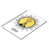 Personalisiert Geek Giraffe Niedlich Notizblock (Linke Seite)