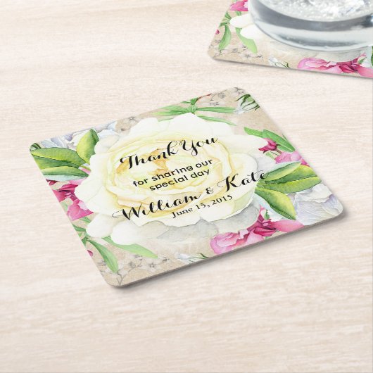 personalisiert Gefallen Hochzeit Untersetzer Viele (angewinkelt)