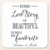 personalisiert Gefallen Hochzeit Untersetzer Viele (Vorderseite)