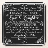 personalisiert Gefallen Hochzeit Untersetzer Viele (Vorderseite)