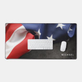 Personalisiert geflochtene US-Flagge Schreibtischunterlage (Tastatur & Maus)