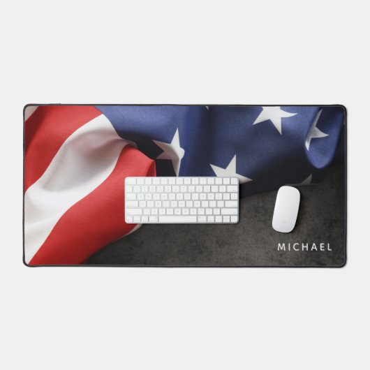 Personalisiert geflochtene US-Flagge Schreibtischunterlage (Tastatur & Maus)