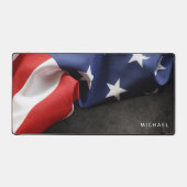 Personalisiert geflochtene US-Flagge Schreibtischunterlage (Vorderseite)