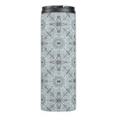 Personalisiert geflorale Harmonie Gray Mandala Thermosbecher (Rückseite)