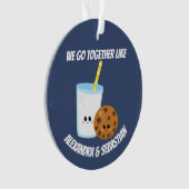 Personalisiert gehen wir wie Milch und Kekse zusam Ornament (Vorderseite)