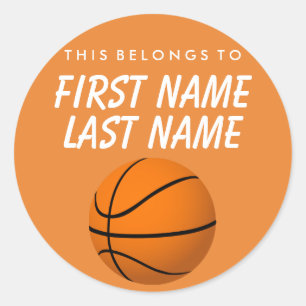 Personalisiert gehört dies zum Aufkleber - Basketb