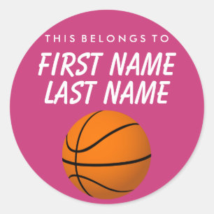Personalisiert gehört dies zum Aufkleber - Basketb