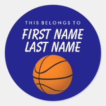 Personalisiert gehört dies zum Aufkleber - Basketb