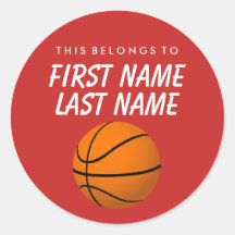 Personalisiert gehört dies zum Aufkleber - Basketb