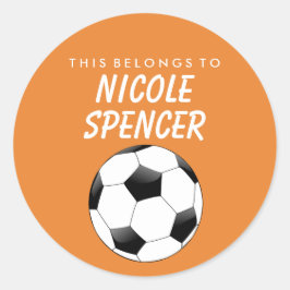 Personalisiert gehört dies zum Aufkleber - Fußball