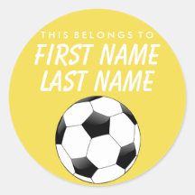 Personalisiert gehört dies zum Aufkleber - Fußball