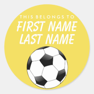 Personalisiert gehört dies zum Aufkleber - Fußball