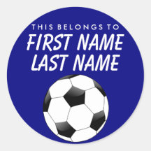 Personalisiert gehört dies zum Aufkleber - Fußball