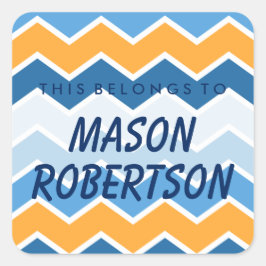 Personalisiert gehört dies zum Aufkleber Square