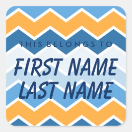 Personalisiert gehört dies zum Aufkleber Square