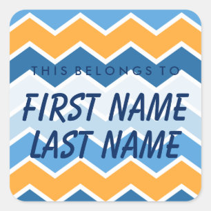 Personalisiert gehört dies zum Aufkleber Square