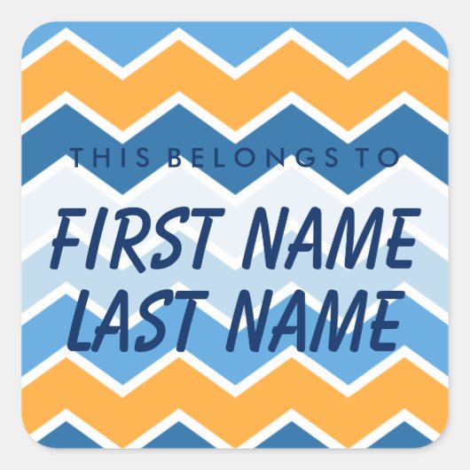 Personalisiert gehört dies zum Aufkleber Square (Vorderseite)