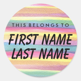 Personalisiert gehört dies zum runden Aufkleber