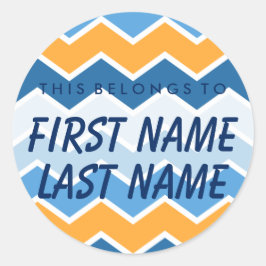 Personalisiert gehört dies zum runden Aufkleber