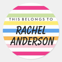 Personalisiert gehört dies zum runden Aufkleber