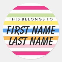 Personalisiert gehört dies zum runden Aufkleber