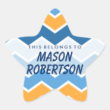 Personalisiert gehört dies zum Sternenaufkleber