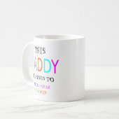 Personalisiert gehört dieser Papa, Kaffeetasse (Vorderseite Links)