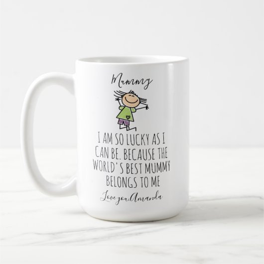 Personalisiert gehört dieses Mammy zum Muttertag, Kaffeetasse (Links)
