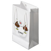 Personalisiert Gekackt Emoji Liebe Couple Kleine Geschenktüte (Vorderseite Schrägansicht)