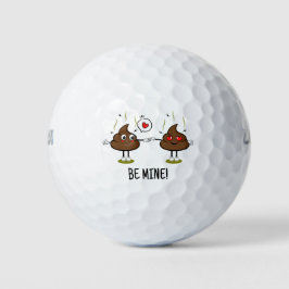 Personalisiert Gekackt Emoji-Liebe Golfball