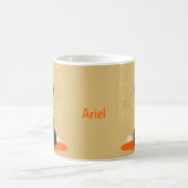 Personalisiert gelangweilte Schwarze Katze Weihnac Kaffeetasse (Mittel)