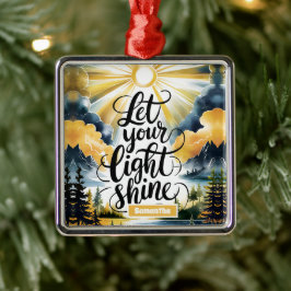 Personalisiert Gelassen Lichtschacht Christlich Ornament Aus Metall