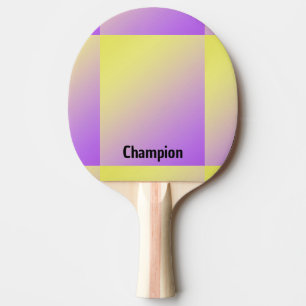 Personalisiert gelb bis Lila glänzend Tischtennis Schläger