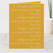 Personalisiert-Gelb-Hose wünscht Herzenslust-Opera Karte (Vorderseite)