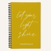 Personalisiert-gelb Ließ Ihr Zitat aus dem Leuchte Notizblock (Vorderseite)