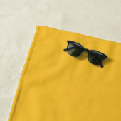 Personalisiert gelb und orange  strandtuch (Beispiel)