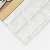 Personalisiert Gelb und Schwarzes Eishockey Jersey Fleecedecke (Ecke)