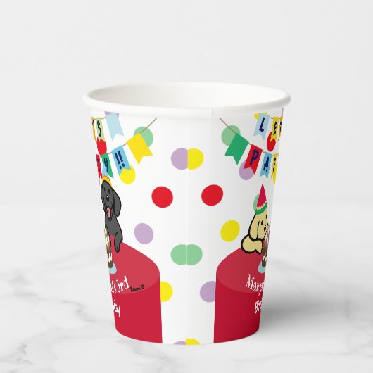 Personalisiert-Gelb- und Schwarzmarkierungen zum G Pappbecher (Rechts)