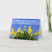 Personalisiert Gelbe Daffodils St. David's Day Karte (Vorderseite)