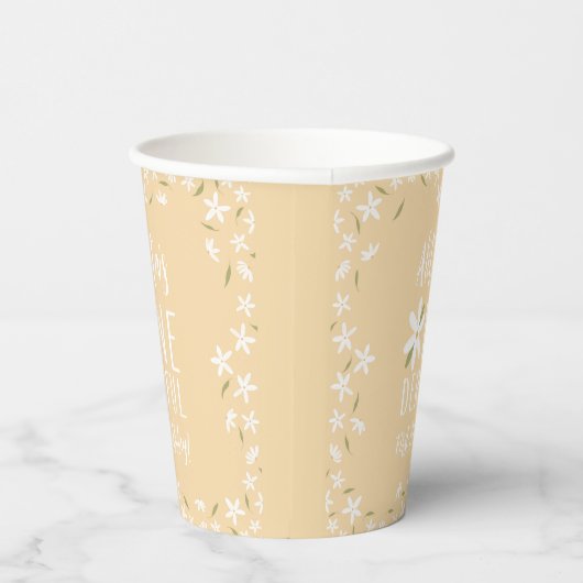 Personalisiert-Gelbe Daisy-Party-Cups Pappbecher (Rechts)