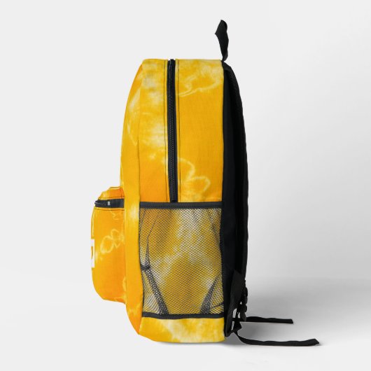 Personalisiert-Gelbe Gefärbte Krawatte Bedruckter Rucksack (Rechts)