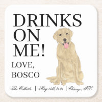 Personalisiert-Gelbe-Labrador-Hochzeit