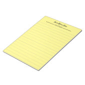 Personalisiert gelbe Linde Notizblock (angewinkelt)