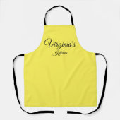 Personalisiert-Gelbe Schürze (Vorderseite)