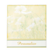 Personalisiert Gelbe Wildblumen Notizblock (Vorderseite)