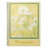 Personalisiert Gelbe Wildblumen Notizblock (Vorderseite)