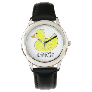 Personalisiert Gelber Gummi Ducky Duck Duckie Watc Armbanduhr